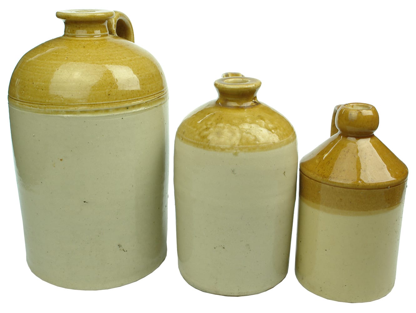 Plain Stoneware Antique Demijohns