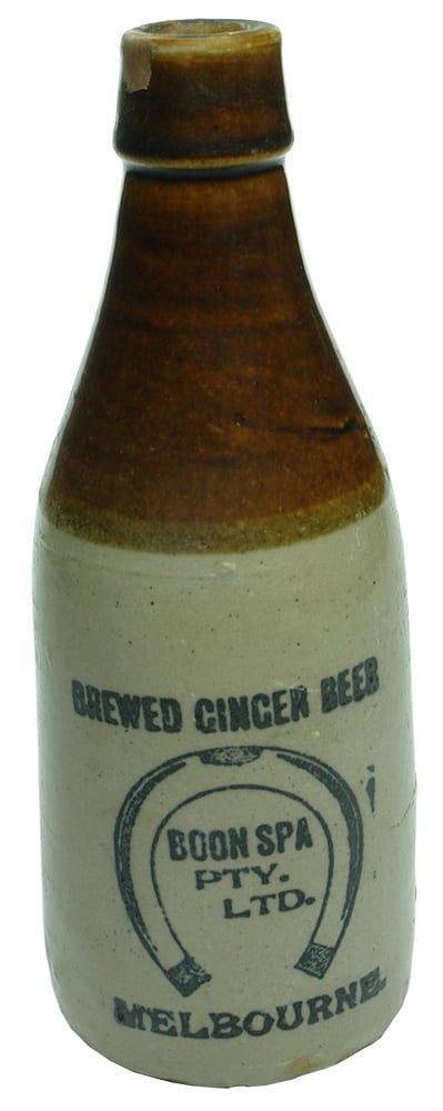 Brewed Ginger Beer Boon Spa Stone Bottle