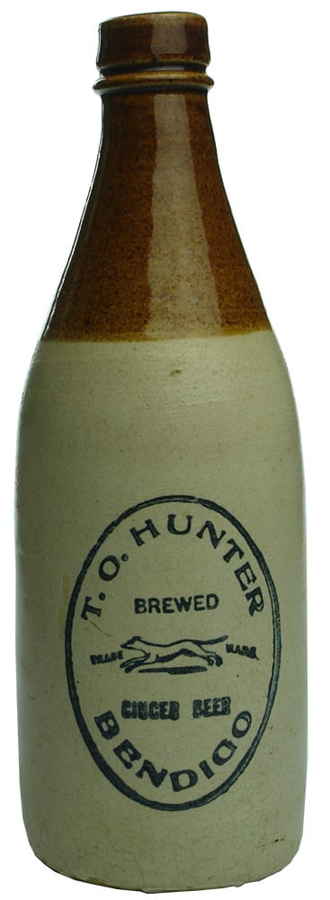 Hunter Brewed Ginger Beer Bendigo Stone Bottle