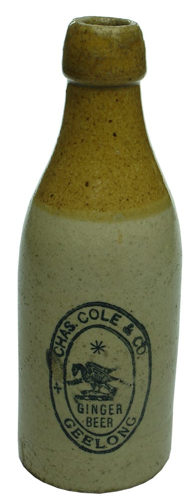 Chas Cole Geelong Heron Fish Stone Bottle