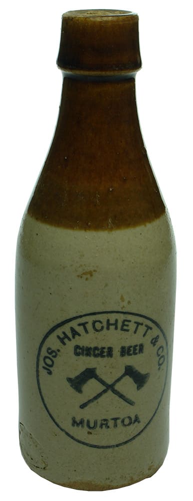 Hatchett Ginger Beer Murtoa Bendigo Pottery Bottle