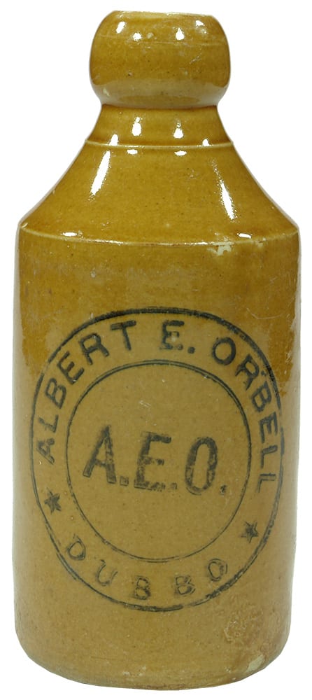 Albert Orbell Dubbo Stone Ginger Beer Bottle