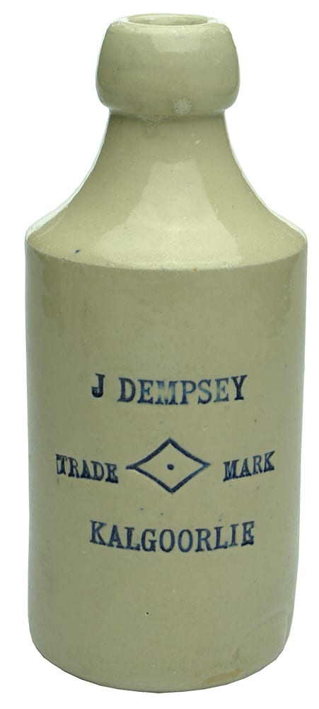 Dempsey Kalgoorlie Stoneware Ginger Beer Bottle