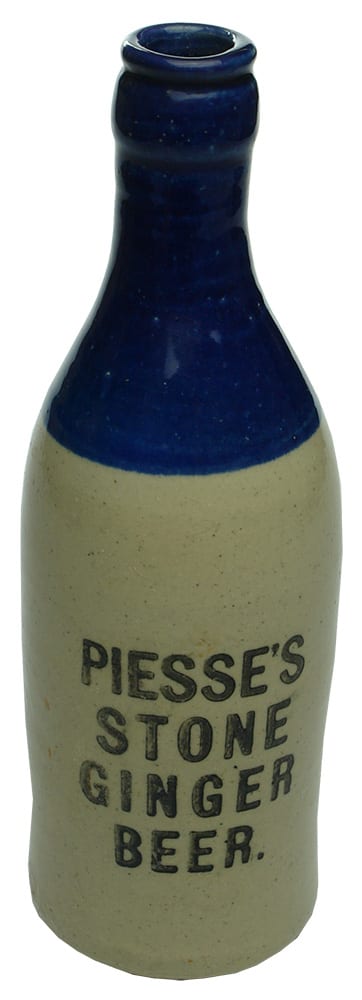 Piesse's Stone Ginger Beer Blue Top Bottle