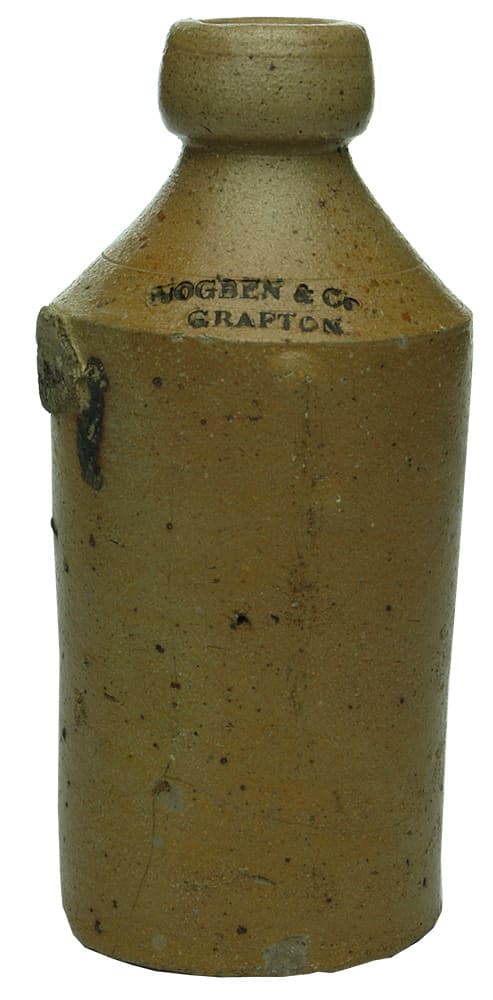 Hogben Grafton Impressed Stoneware Ginger Beer Bottle