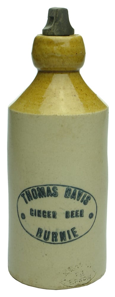 Thomas Davis Ginger Beer Burnie Stone Bottle