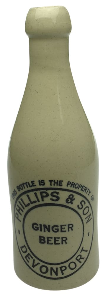 Phillips Ginger Beer Devonport Stone Bottle