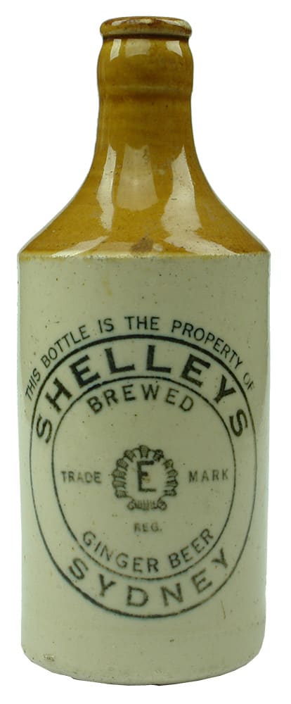 Shelleys Sydney Stoneware Ginger Beer Bottle