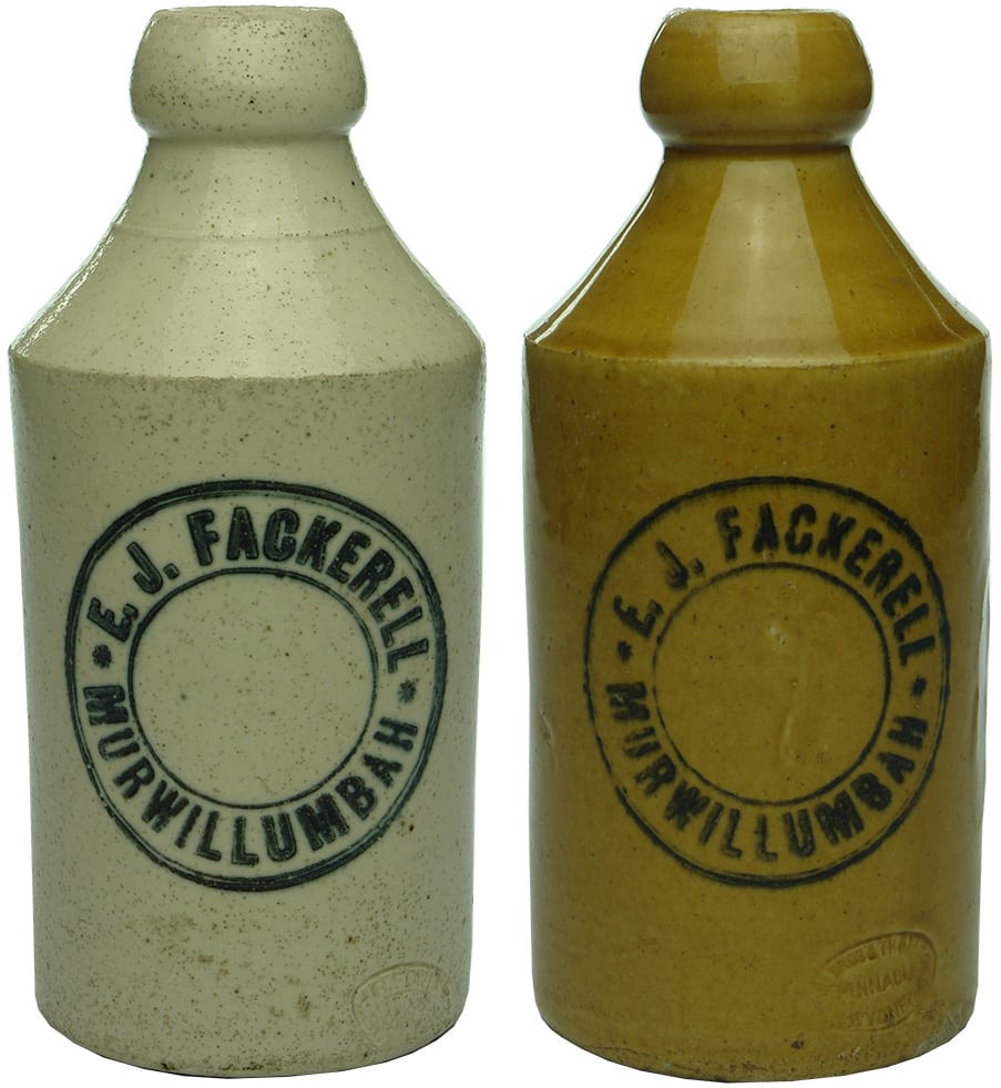 Collection Stoneware Ginger Beer Antique Bottles