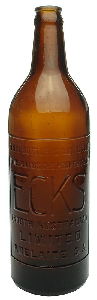 Ecks Adelaide South Australia Glass Bottle