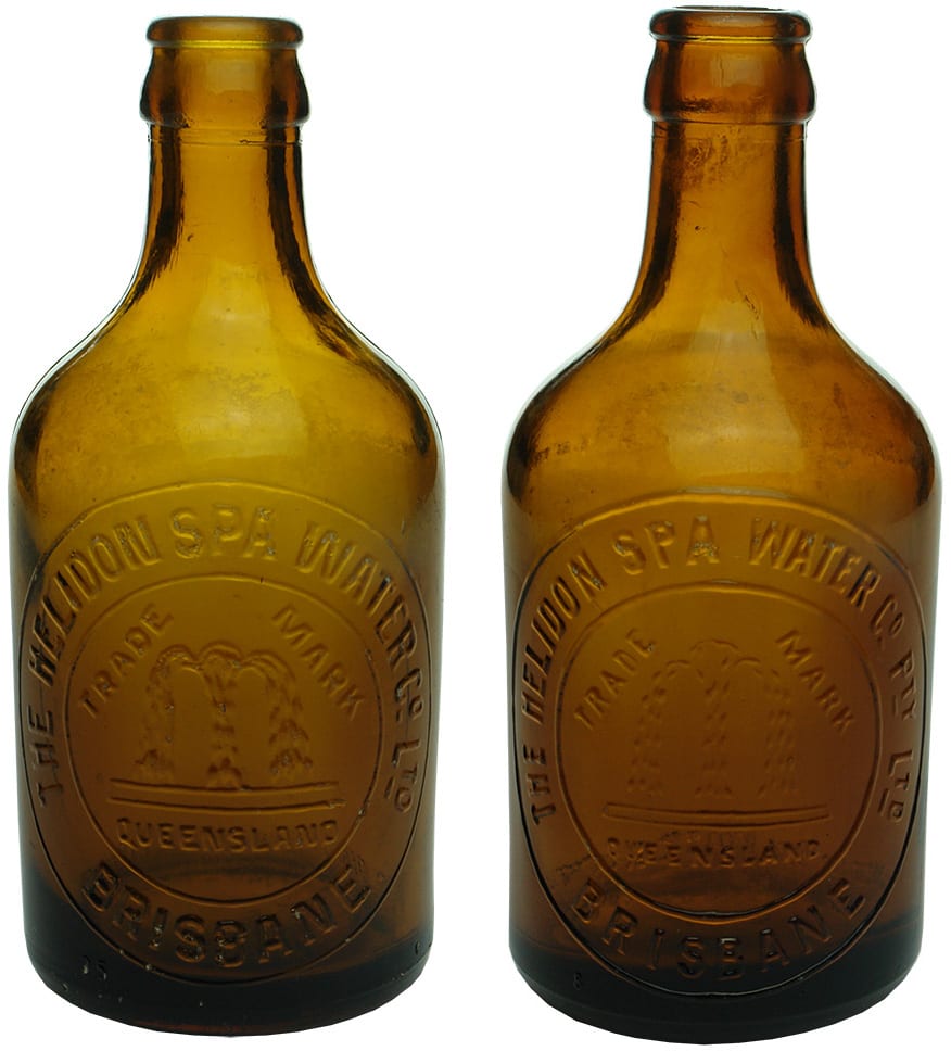 Collection Amber Glass Ginger Beer Bottles