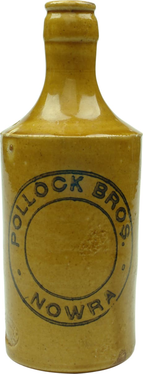 Pollock Bros Nowra Stone Ginger Beer Bottle