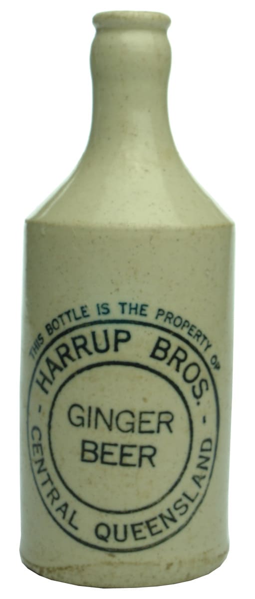 Harrup Bros Central Queensland Ginger Beer Bottle