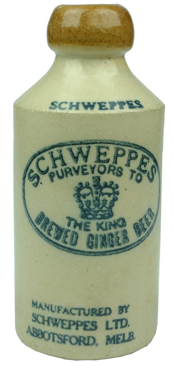 Schweppes Abbotsford the King Ginger beer Bottle