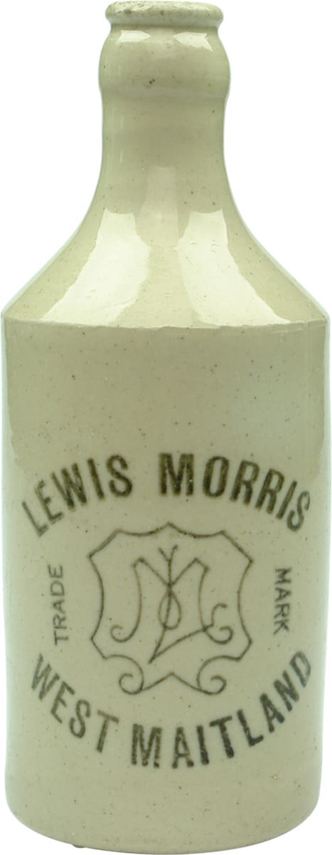 Lewis Morris West Maitland Stone Ginger Beer Bottle