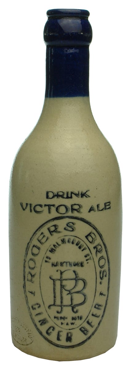 Drink Victor Ale Rogers Hawthorn Stone Bottle