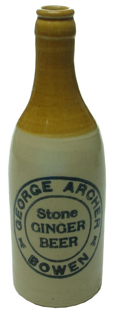 George Archer Bowen Stone Ginger Beer Bottle