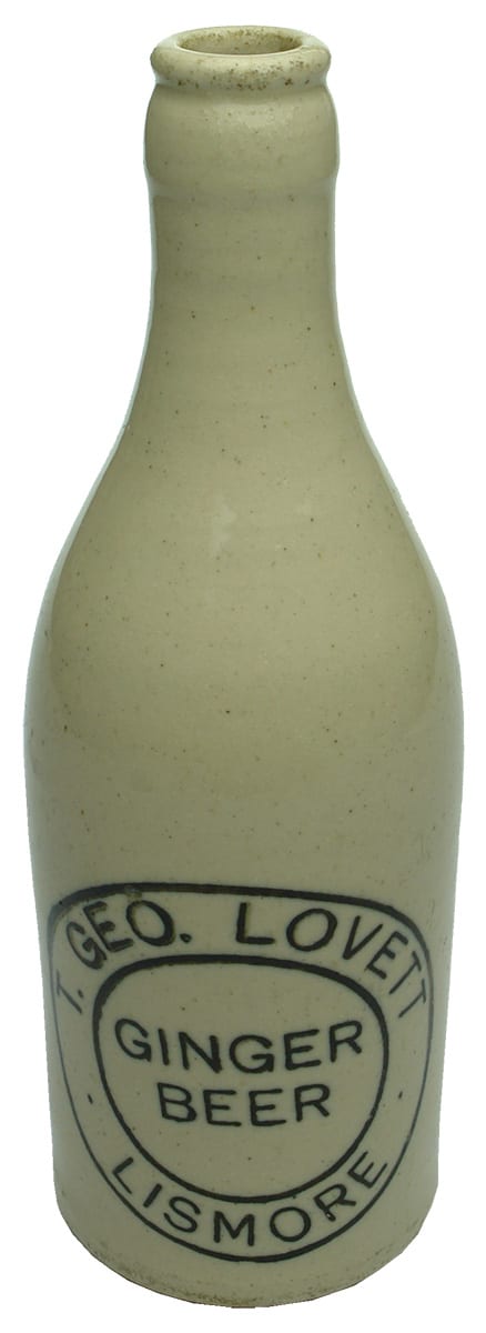 Lovett Lismore Pottery Ginger Beer Bottle