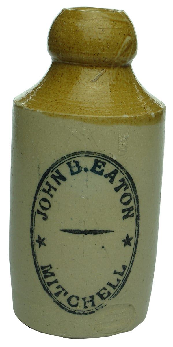 John Eaton Mitchell Stone Ginger Beer Bottle