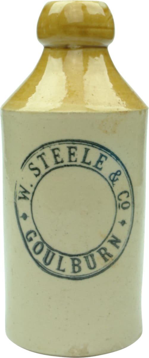 Steele Goulburn Stoneware Ginger Beer Bottle