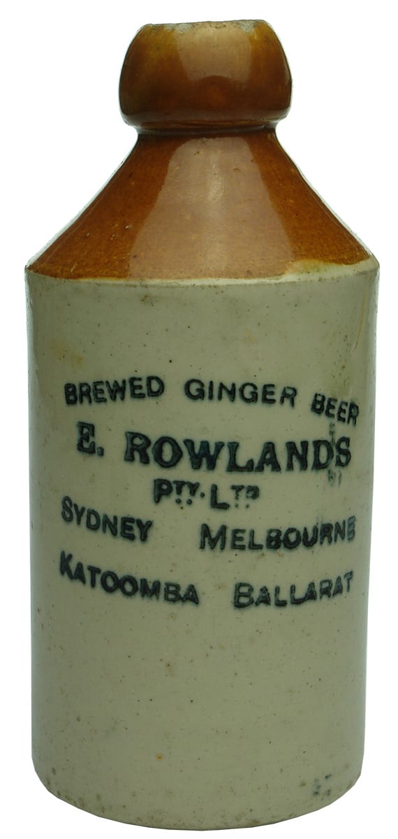 Rowlands Sydney Melbourne Katoomba Ballarat Ginger Beer