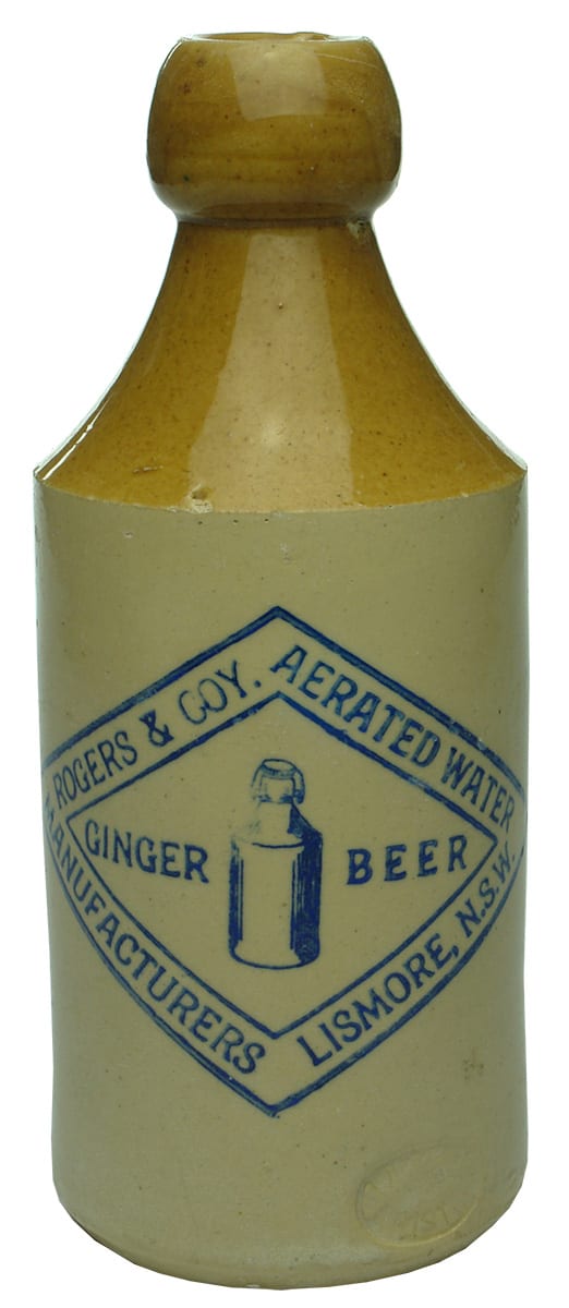 Rogers Lismore Ginger Beer Stone Bottle
