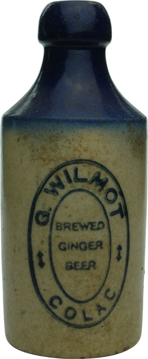 Wilmot Brewed Ginger Beer Colac Stoneware Bottle