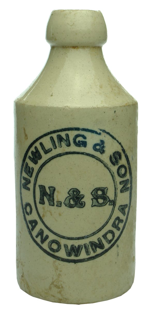 Newling Canowindra Stoneware Ginger Beer Bottle