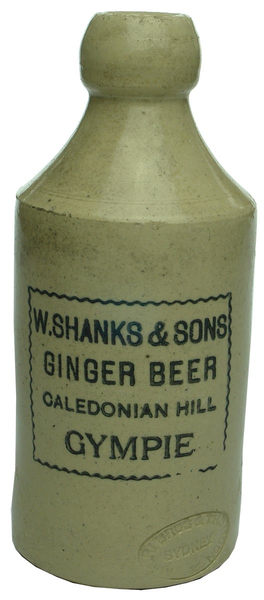 Shanks Ginger Beer Caledonian Hill Gympie Bottle