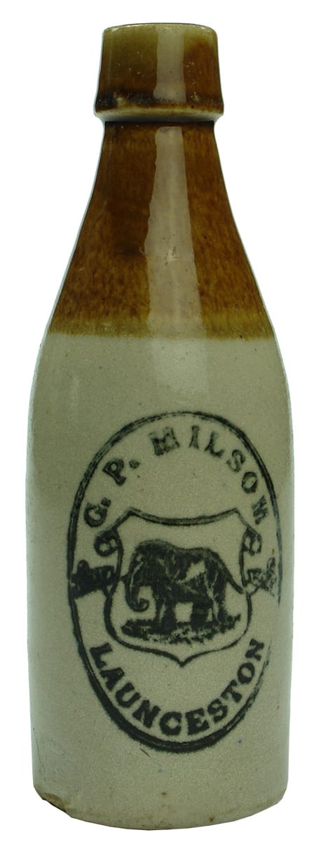 Milsom Launceston Elephant Stone Ginger Beer Bottle