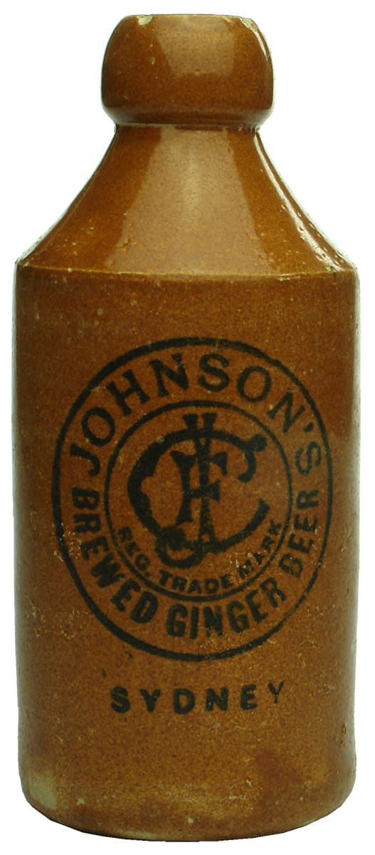 Johnson's Brewed Ginger Beer Sydney Bottle