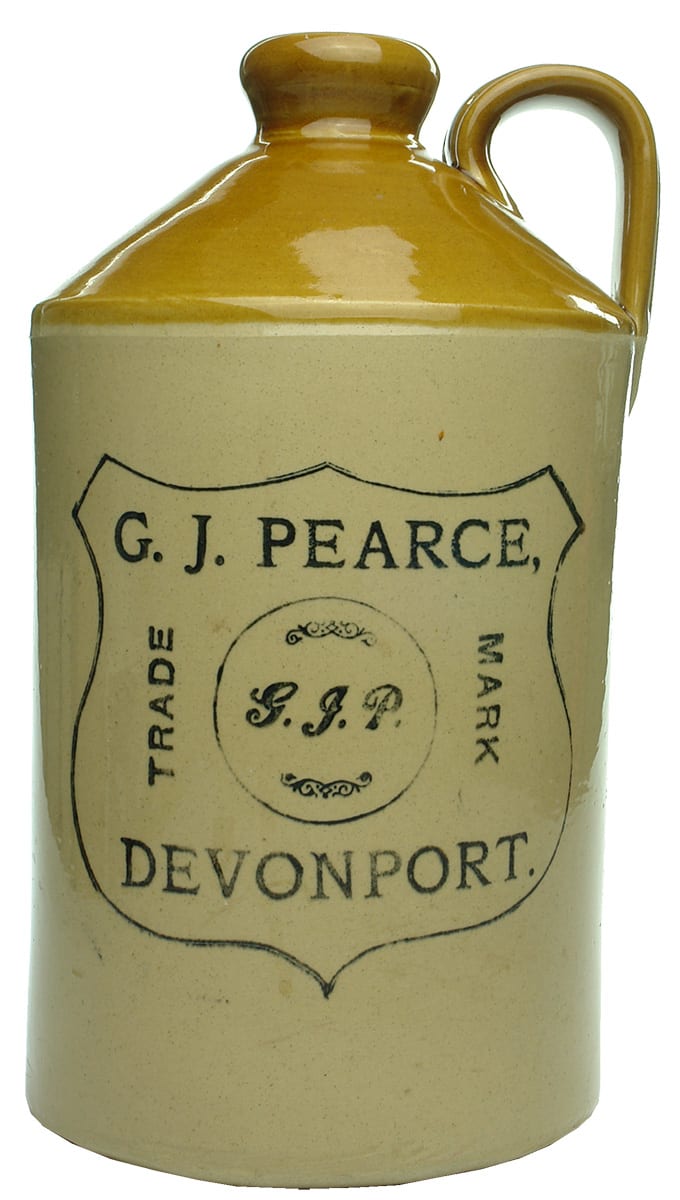 Pearce Devonport Printed Modern Stoneware Demijohn