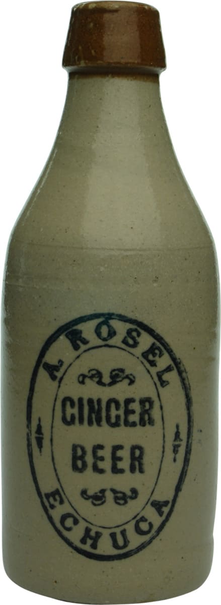 Rosel Ginger Beer Echuca Antique Bottle