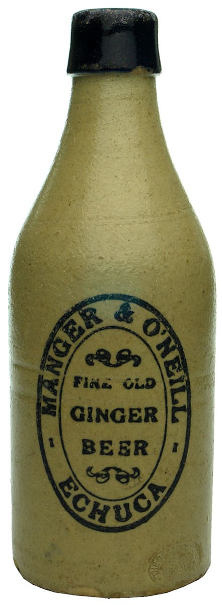 Manger O'Neill Fine Old Ginger Beer Bottle
