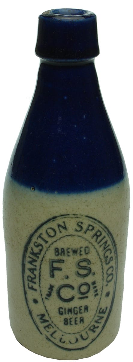 Frankston Springs Melbourne Ginger Beer Bottle