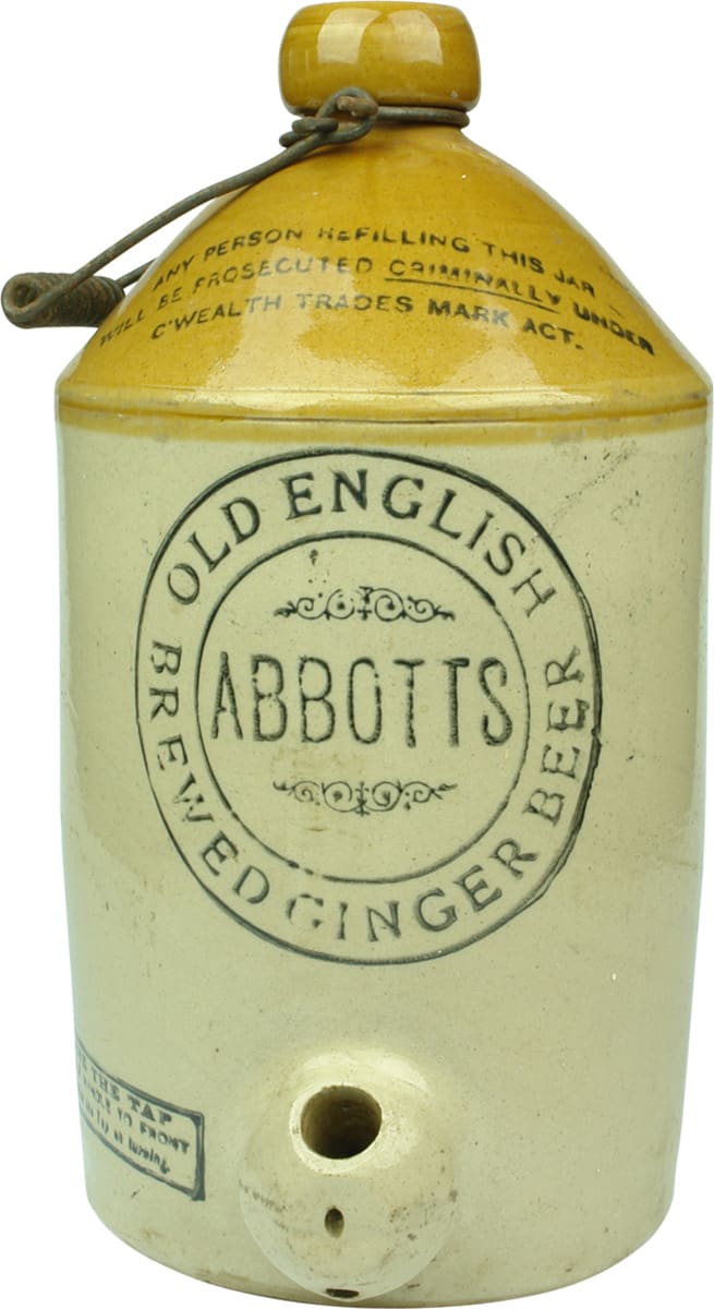 Abbotts Old English Brewed Ginger Beer Demijohn