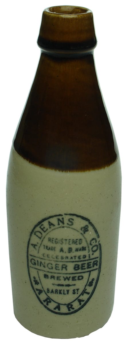 Deans Ararat Ginger Beer Vintage Bottle