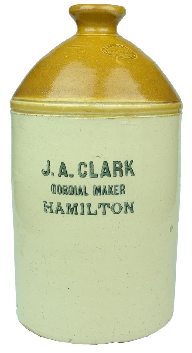 Clark Cordial Maker Hamilton Stoneware Demijohn