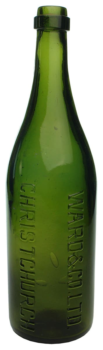 Ward Christchurch New Zealand Antique Beer Bottle