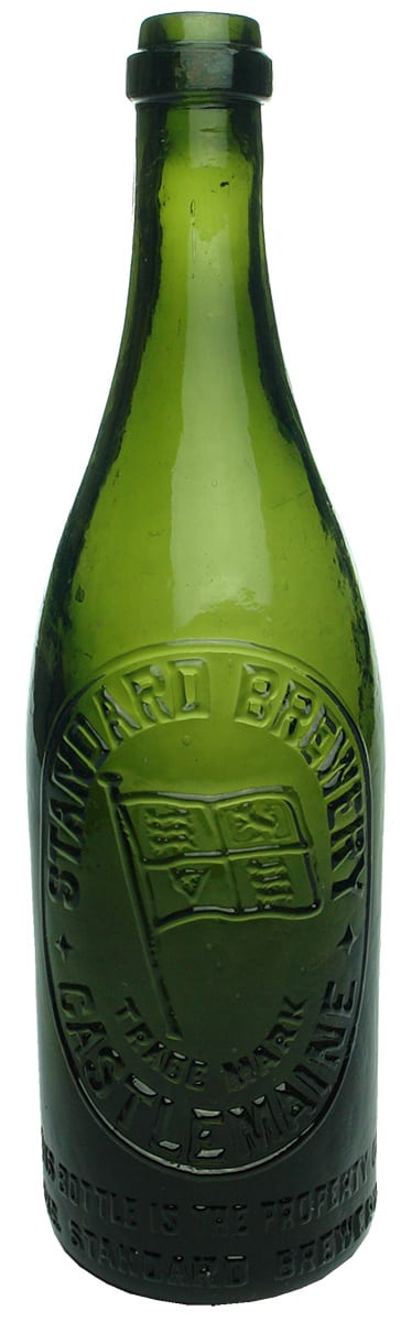 Standard Brewery Castlemaine Antique Beer Bottle