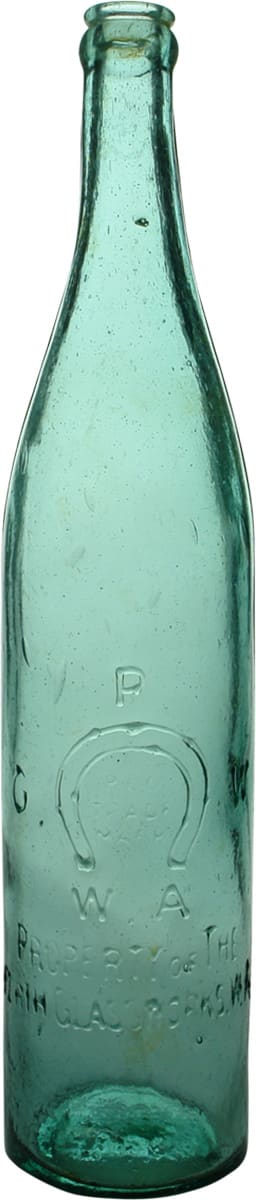 Perth Glassworks Horseshoe Beer Bottle