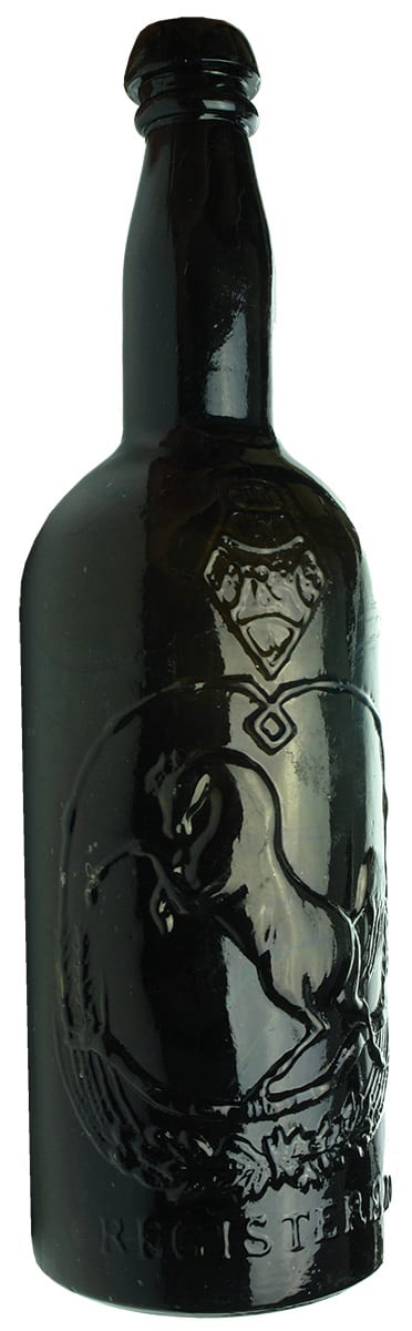 Black Horse Ale Whiskey British Registration Bottle