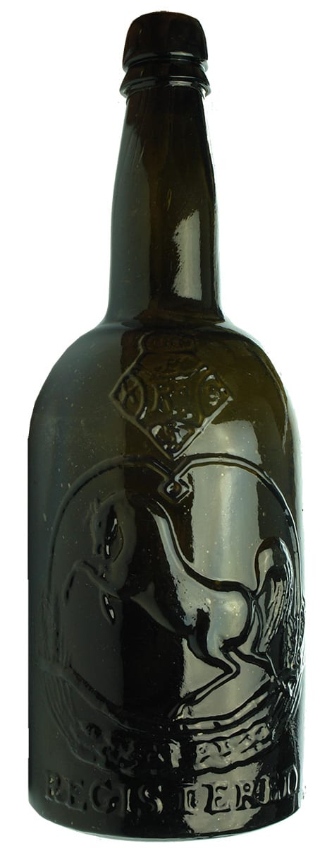 Black Horse Ale Whiskey British Registration Bottle