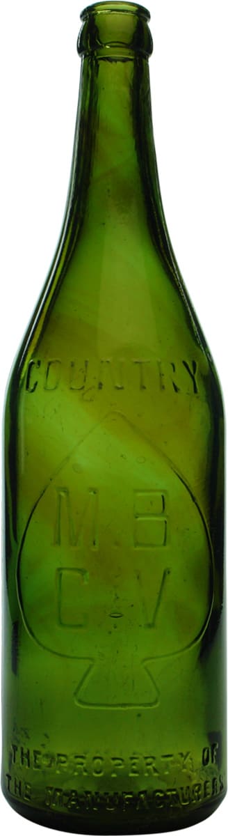 MBCV Spade Country Vintage Beer Bottle