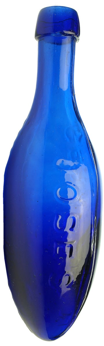 Joses Mineral Waters Geraldton Blue Torpedo Bottle
