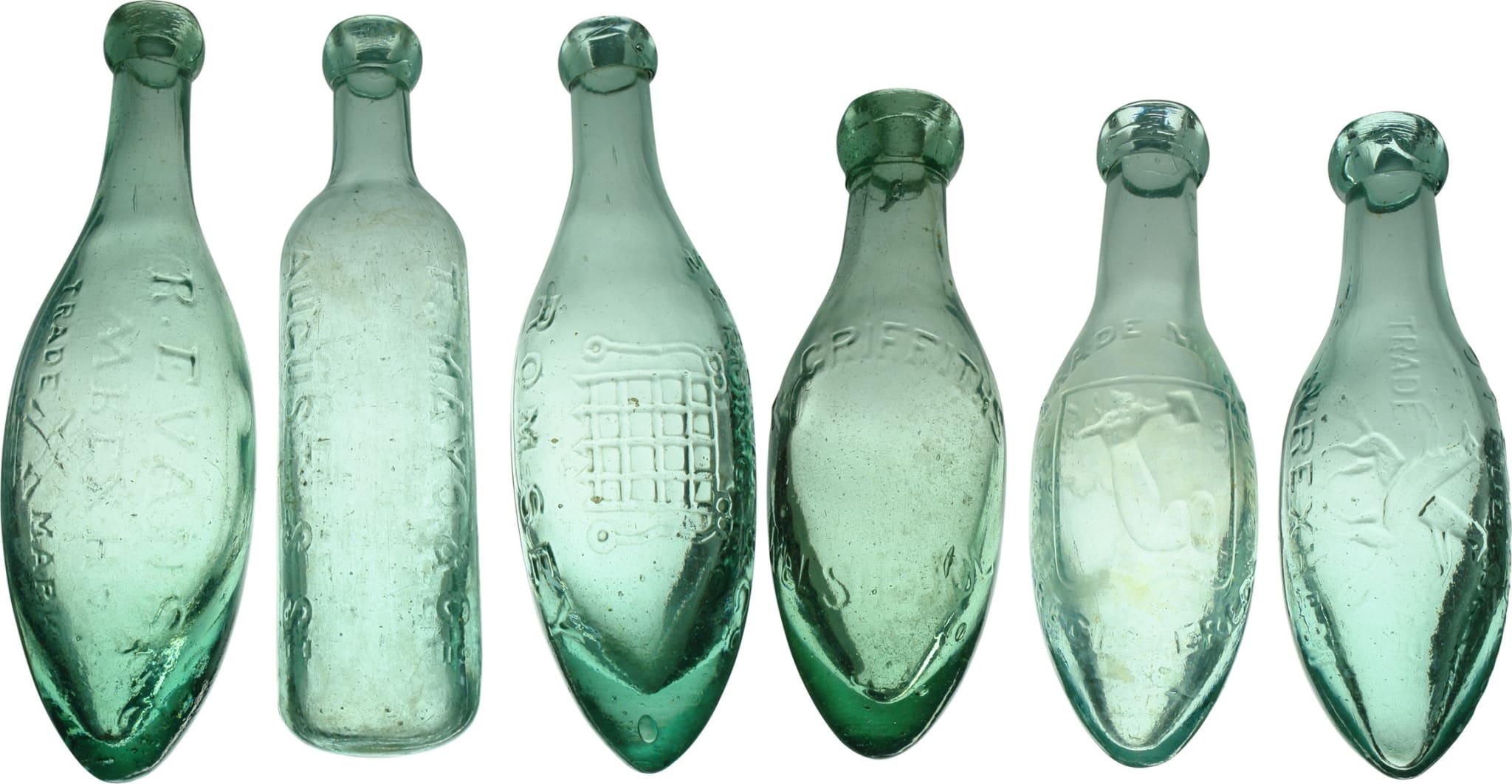 Collection Aerated Water Torpedo Bottles