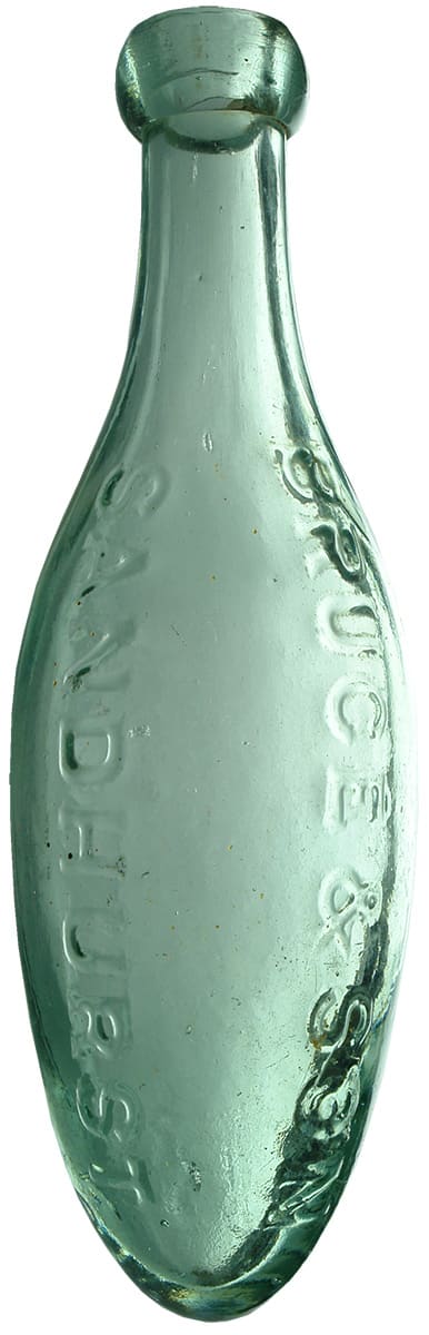 Bruce Son Sandhurst Torpedo Soda Bottle