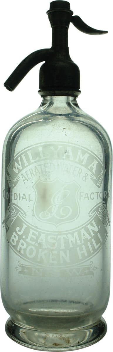 Willyama Aerated Water Cordial Factory Broken Hill Bottle