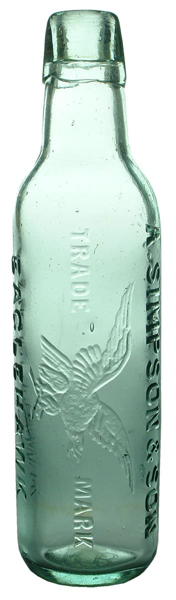 Simpson Eaglehawk Antique Lamont Aerated Water Bottle