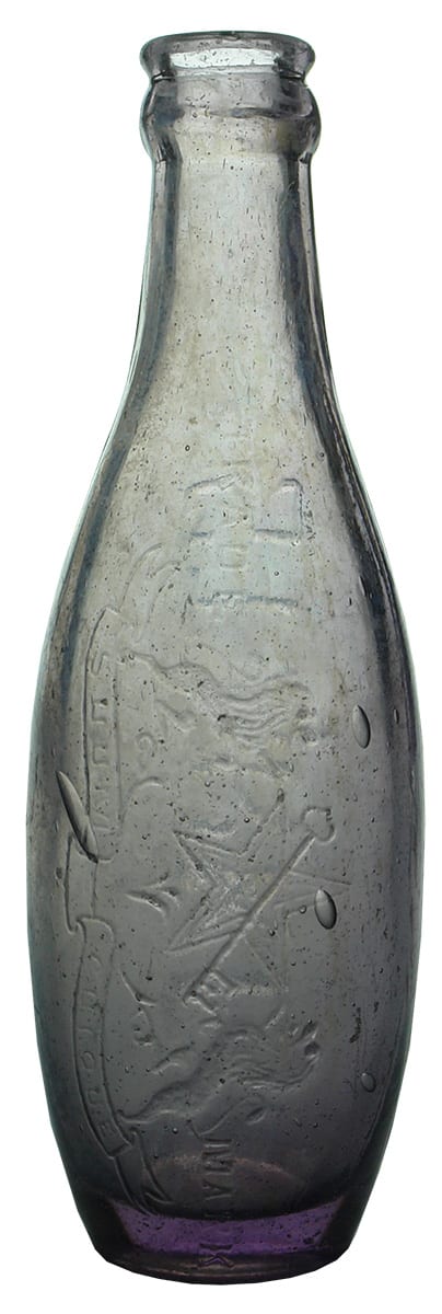 Starkey Amethyst Glass Skittle Crown Seal Bottle